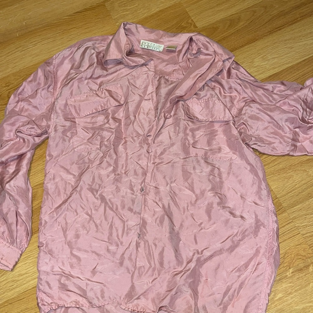 Pink Silk Blouse